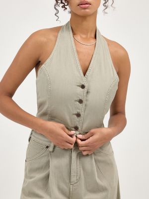 Women's Halter Vest in Tea alternative view 6