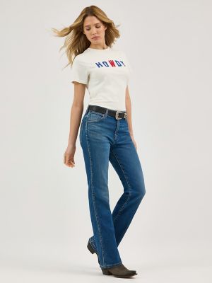 Women's Howdy Tee in Vintage White