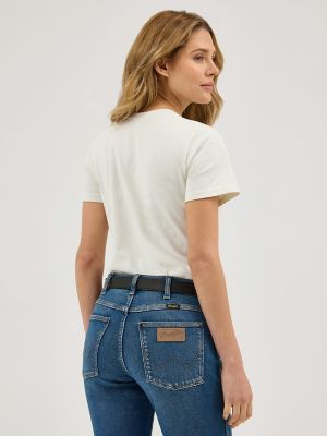 Women's Howdy Tee in Vintage White