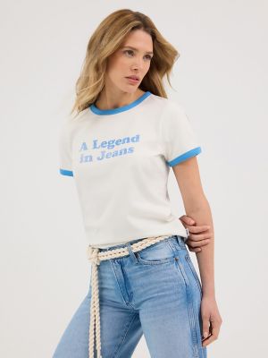 Women's Legend Graphic Tee in Vintage White alternative view