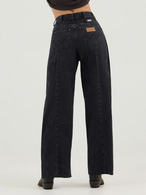 Women's Cowboy Barrel Jean in Rinse Black