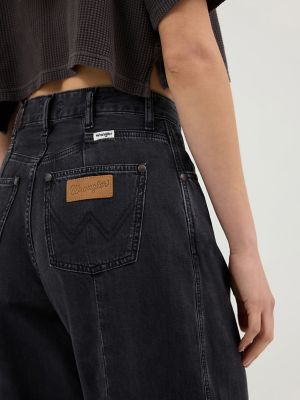 Women's Cowboy Barrel Jean in Rinse Black alternative view 6