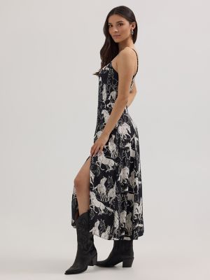 Women's Western Tank Maxi Dress | NEW | Wrangler® | Shipping