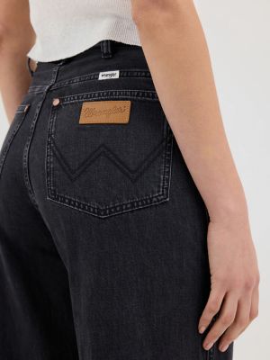 Women's Tie Front Loose Jean in Rinse Black alternative view 7
