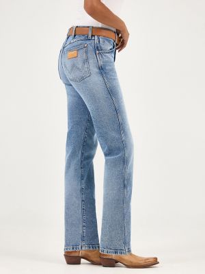 Women's Sunset Mid Rise Straight Jean in Frosty Silver