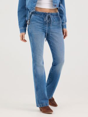 Bootcut jeans with belt colour Blue denim | Liu Jo