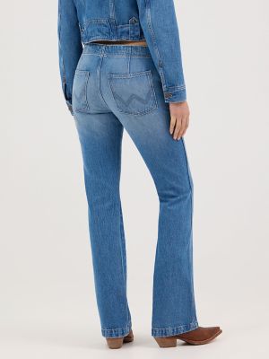 Women's Tie Front Bootcut Jean in Blossoming