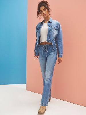 Women's Tie Front Bootcut Jean