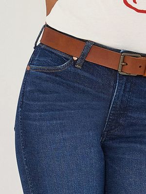 Women's Flare Jean in Weathered Rinse alternative view 5