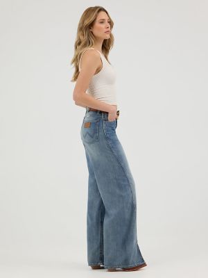 Women's Loose Spat Jean in Green Wash