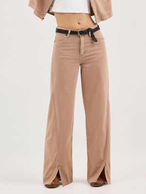 Women's Loose Spat Jean in Raw Umber alternative view