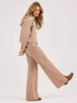 Women's Loose Spat Jean in Raw Umber alternative view 2