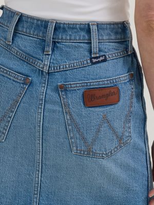 Women's Wrangler Retro® Bailey Denim Skirt in River alternative view 5