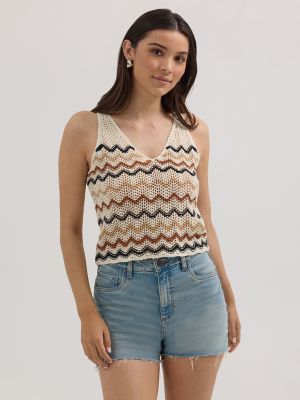 Women's Wrangler Crochet Sweater Tank