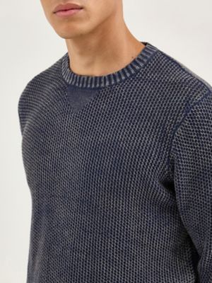 Men's Crewneck Sweater in Navy alternative view 5