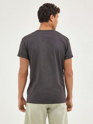 Men's Cowboy Graphic T-Shirt in Faded Black alternative view 3