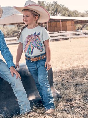 Girl's Wrangler Retro® Bootcut Jean (4-18) in Lia