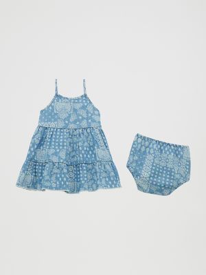 Little Girl's Bandana Tank Tiered Dress