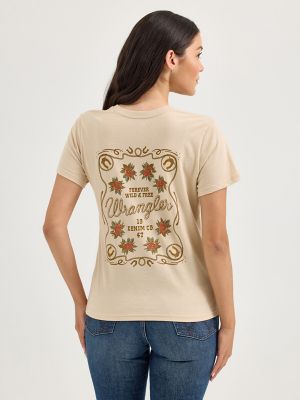 Women's Wrangler Western Back Graphic Reg Fit Tee | NEW