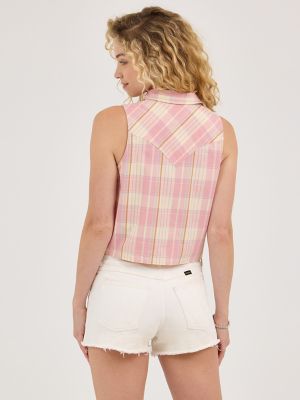 Women's Western Tie Front Shirt in Blossom alternative view 3