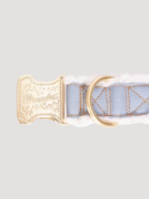Denim Sherpa Dog Collar | Home Goods | Wrangler®