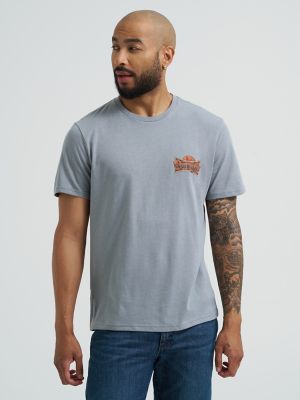 Men's Wrangler Back Graphic T-Shirt in Monument Logo