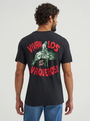 ◆Wrangler◆ Semi-over pigment horse short sleeve t-shirt Men's Wrangler Bucking Horse Graphic T-Shirt - 112353946