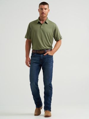 Men's Wrangler Performance Polo in Olive Green