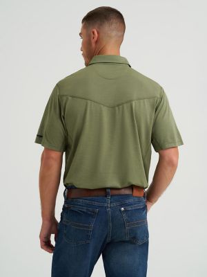 Men's Wrangler Performance Polo in Olive Green alternative view 3