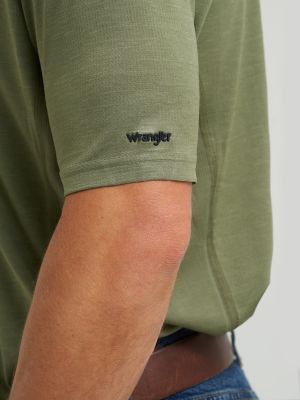 Men's Wrangler Performance Polo in Olive Green alternative view 4