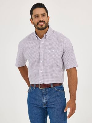 Wrangler® George Strait™ Short Sleeve One Pocket Button Down Shirt