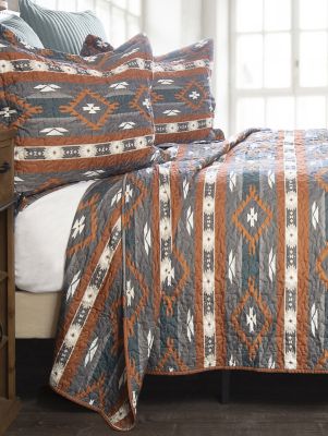 Wrangler Checotah Stripe 3-Piece Twin Bedding Set