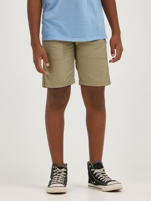 Boy's Crew Utility Short in Military Vintage Khaki alternative view