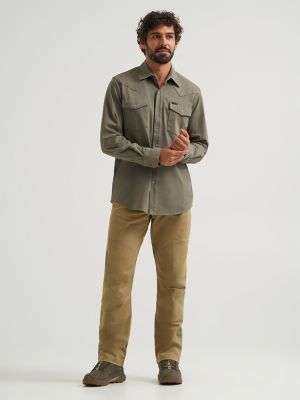 Wrangler ATG™ Men's Salida Shirt in Dusty Olive alternative view 2