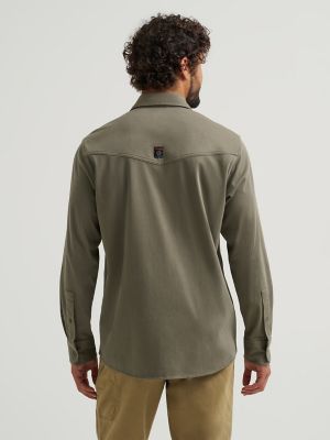 Wrangler ATG™ Men's Salida Shirt in Dusty Olive alternative view 4