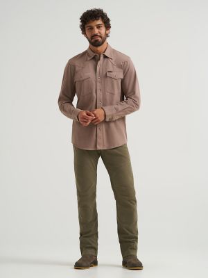 Wrangler ATG&trade; Men's Salida Shirt in Pine Bark