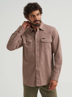 Wrangler ATG&trade; Men's Salida Shirt in Pine Bark
