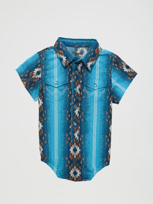 Baby Boy Short Sleeve Checotah Bodysuit