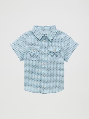 Little Boy Short Sleeve Western Snap Shirt