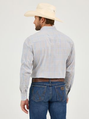 Men's Cody Johnson One Pocket Button Down Shirt in Gray Contrast Check alternative view