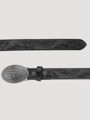 Boy's Longhorn Buckle Emboss Belt