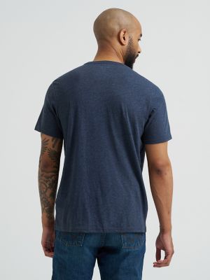 Men's Wrangler Americana Flag Logo T-Shirt in Dark Sapphire