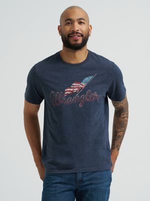 Men's Wrangler Americana Flag Logo T-Shirt | NEW & FEATURED