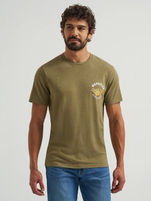 Men's Fish Back Graphic T-Shirt in Burnt Olive