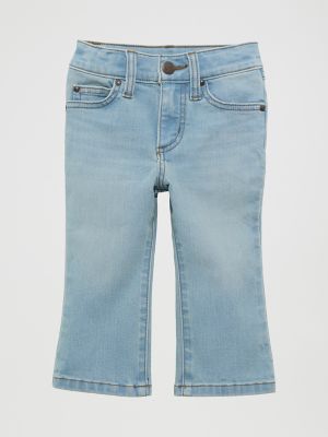 Little Boy's Stitched Pocket Western Jean in Beach Wash