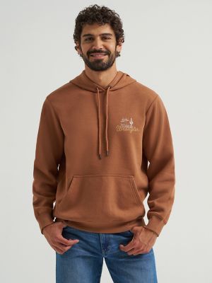 Men's Desert Cacti Wrangler Logo Pullover Hoodie