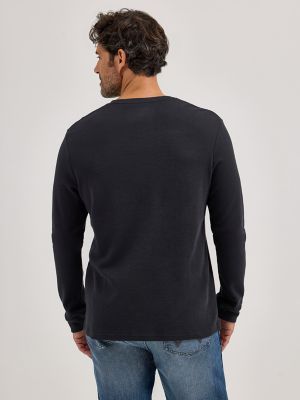 Men's Wrangler Graphic Thermal Long Sleeve T-Shirt | NEW