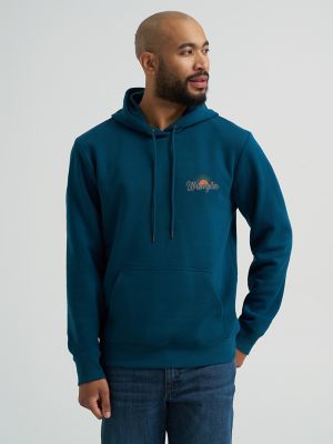 Men's Desert Cacti Wrangler Logo Pullover Hoodie