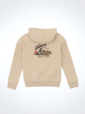 Boy's Wrangler Long Live Cowboys® Pullover Hoodie in Trench Coat
