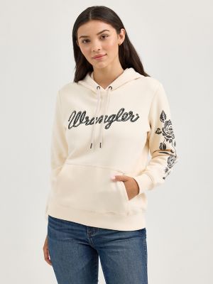 Women's Wrangler Western Graphic Hoodie in Pearled Ivory